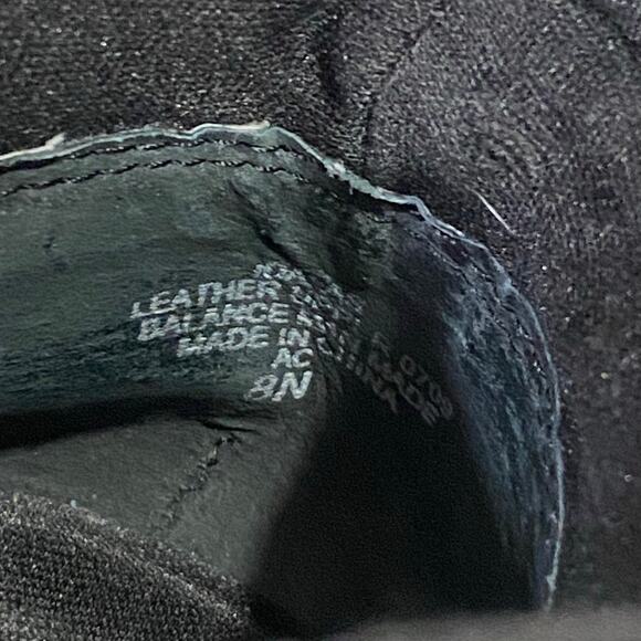 Easy Spirit Black Lace Up Ankle Booties Size 8 Narrow Leather Upper Comfort Shoe - Picture 10 of 11